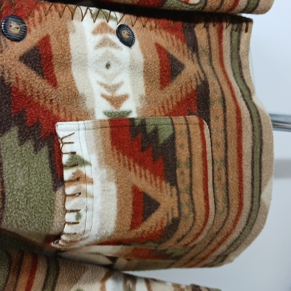 North River Outfitters flannel print open jacket-sz M - Picture 3 of 8